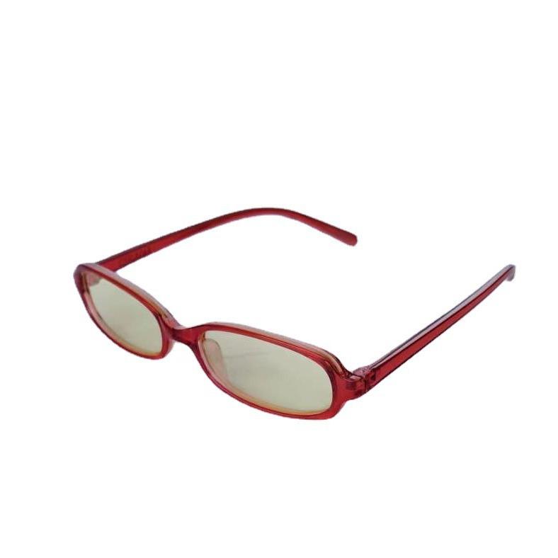 

Trendy Women s Retro Minimalist Glasses with Prescription-Ready UV Protection, Face-Slimming Design PC