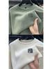 Men's Double-Sided Fleece-Lined Round Neck Sweatshirt - Solid Color, Winter Fashion