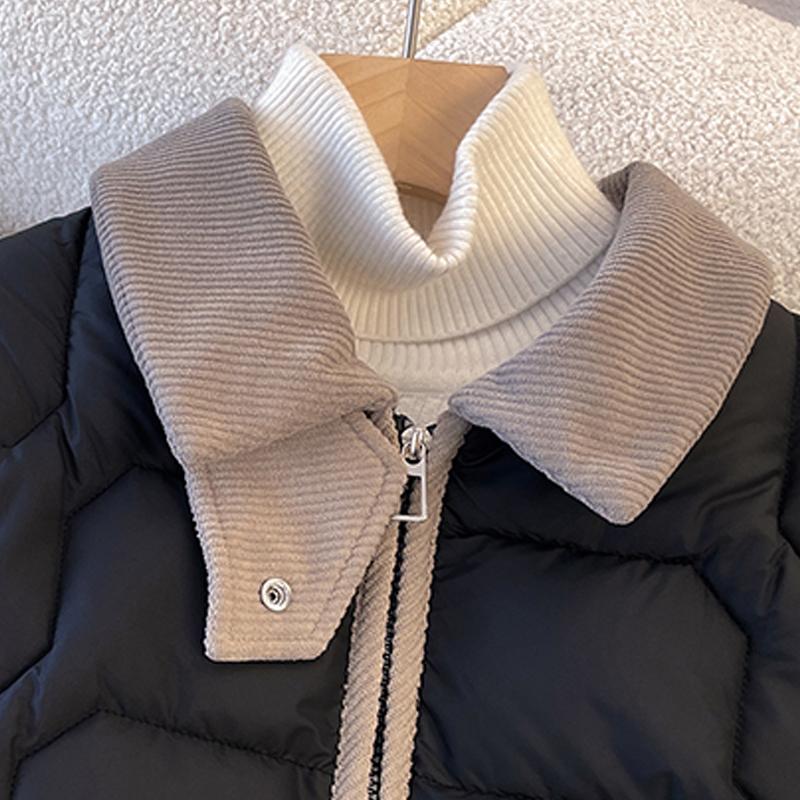 Jachete de Iarnă la Modă Femei Parkas Scurte Fermoar Groase Călduroase Casual Paltoane de Damă