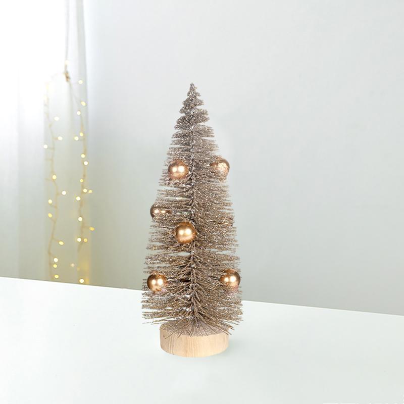 1PC Holiday Micro Landscape Decor Miniature Festive Scene Mini Christmas Tree Scandinavian Style Holiday Ornament