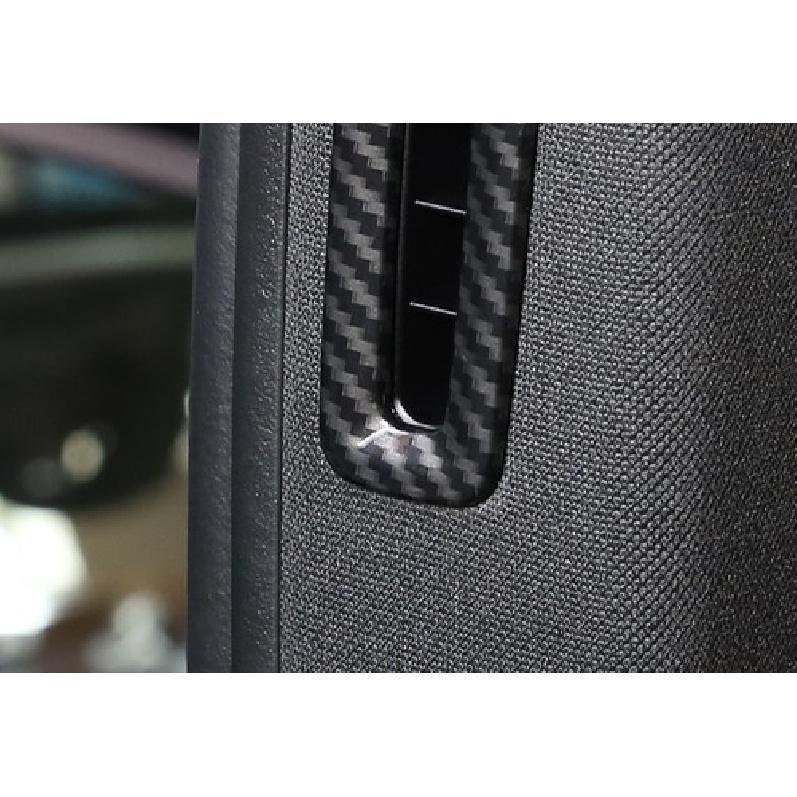 For Porsche Panamera 2017-2021 Carbon Fiber B Pillar Vent Air Outlet Frame Trim