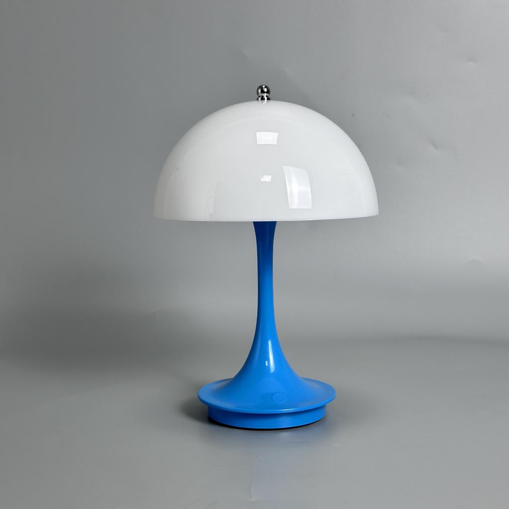 LED Mushroom Small Table Lamp Portable USB Charging Dimmable Flower Bud Lamp Bedroom Bedside Lamp