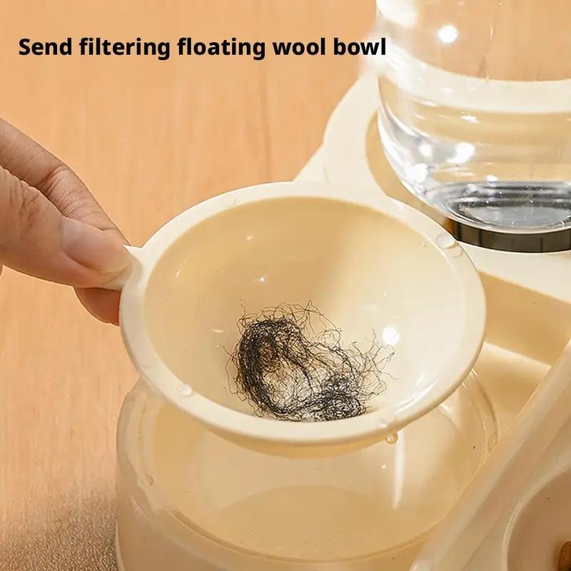Automatic Cat Feeder and Water Dispenser Set Large Capacity Pet Food Bowl for Cats Dogs Dry Wet Separation