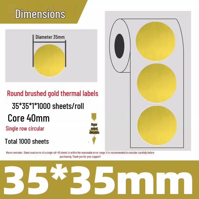 Silver Thermal Adhesive Printable Food Label