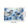 Watercolor Bluebird Meal Mat Fresh Countryside Waterproof Oil proof Table Mat Healing Series Insulated Meal Mat