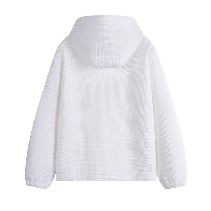 NVG·YOUNG Men's Waffle Half-Zip Hooded Sweatshirt