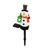 Snowman Ground Stake Light for Outdoor Christmas Yard Garden Path Decor