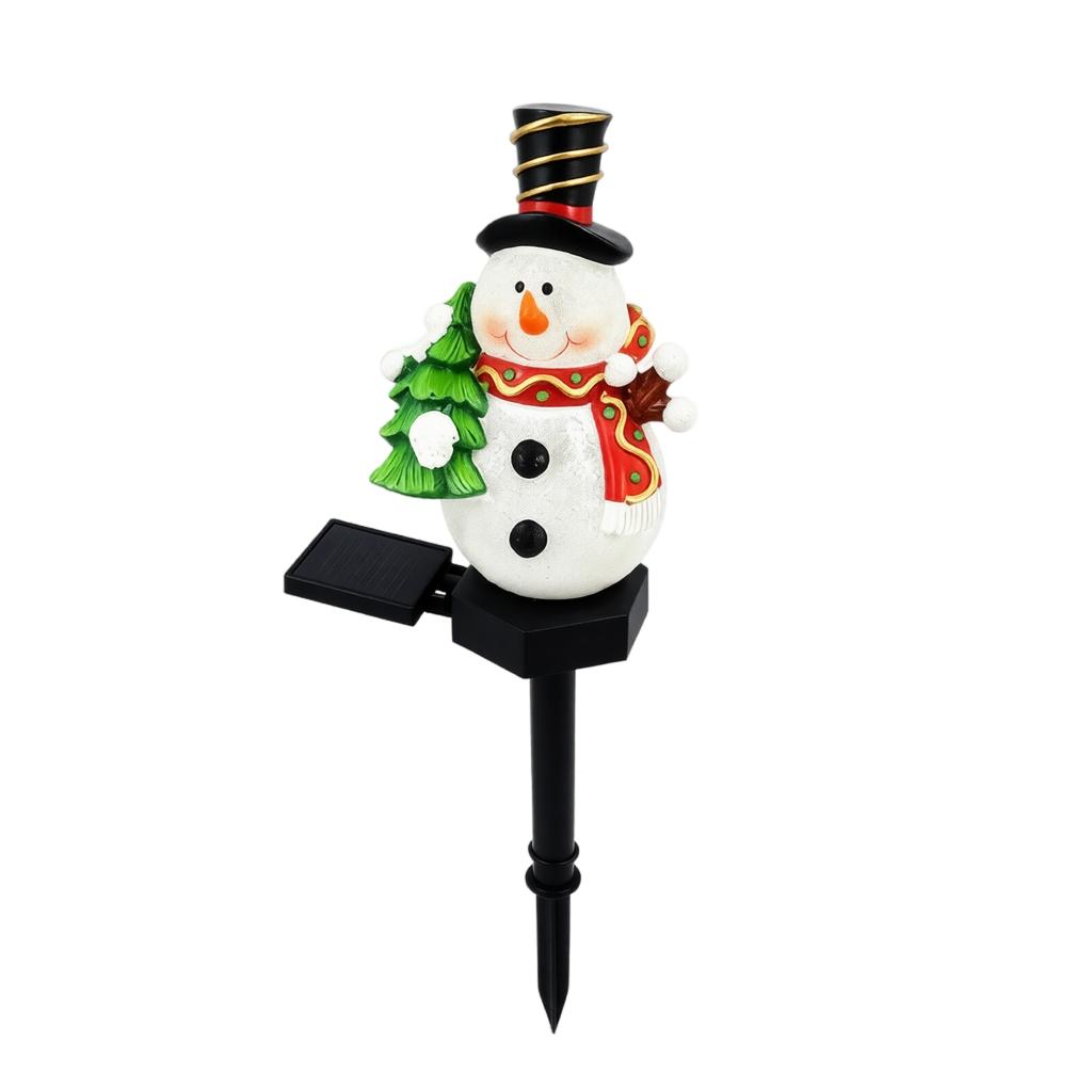Snowman Ground Stake Light for Outdoor Christmas Yard Garden Path Decor