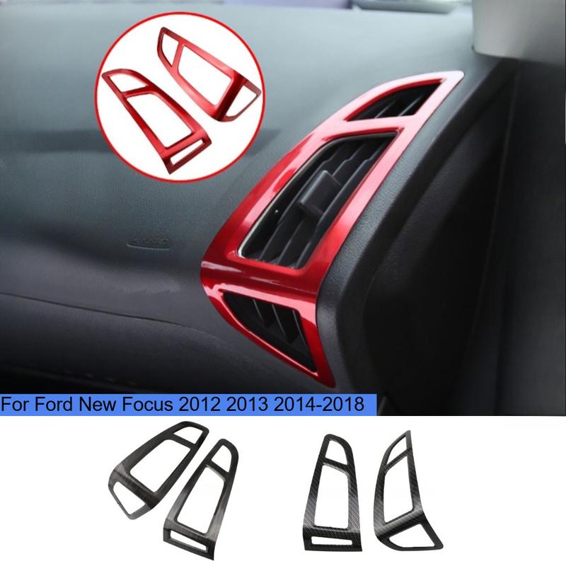 For Ford new Focus 2012 2013 2014 2015 2016-2018 car air conditioning interior panel sticker For Focus out of trend decoration
