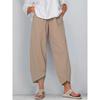 IHUASU Women's Fashion Casual Solid Color Print Pants & Capris