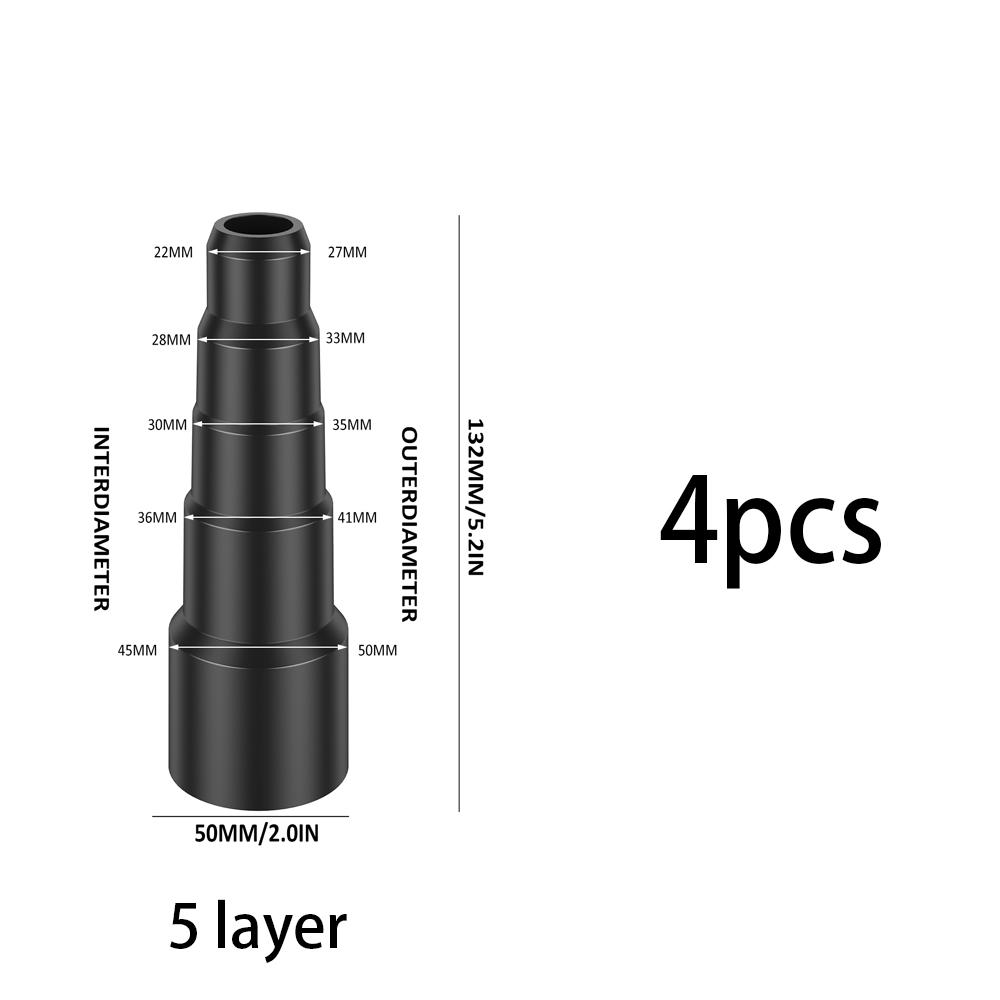 2/3/4/6PCS Vacuum Cleaner Adapter Durable Vacuum Hose Adapter Professional Extraction Hose Adaptor Replacement Reusable