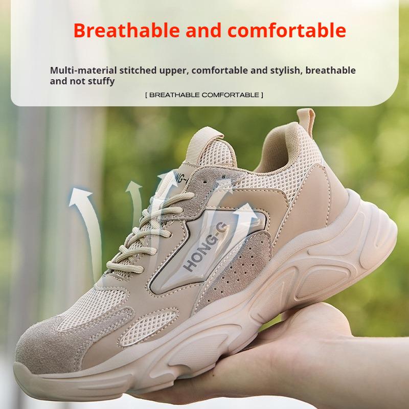 Industrial Construction Steel Toe Shoes for Men Women Lightweight Comfortable Safety Shoes Anti Puncture Iron Toe Wok Sneakers