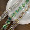 Rhinestone Chain Ab Color Horse Eye Crystal Rhinestone Ribbon For Diy Shoes Bags Dresses Decoration