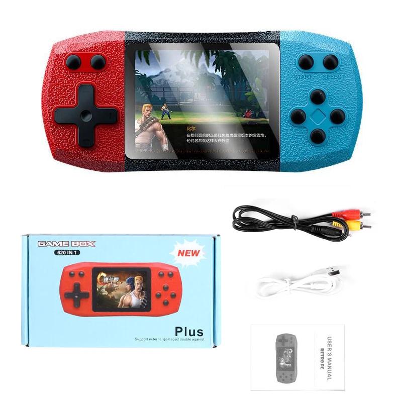

Portable Retro Video Game Console Built in 620 Classic Games 2.4 Inch Handheld Game Player Rechargeable Console AV Ouput серебряное озеро синий