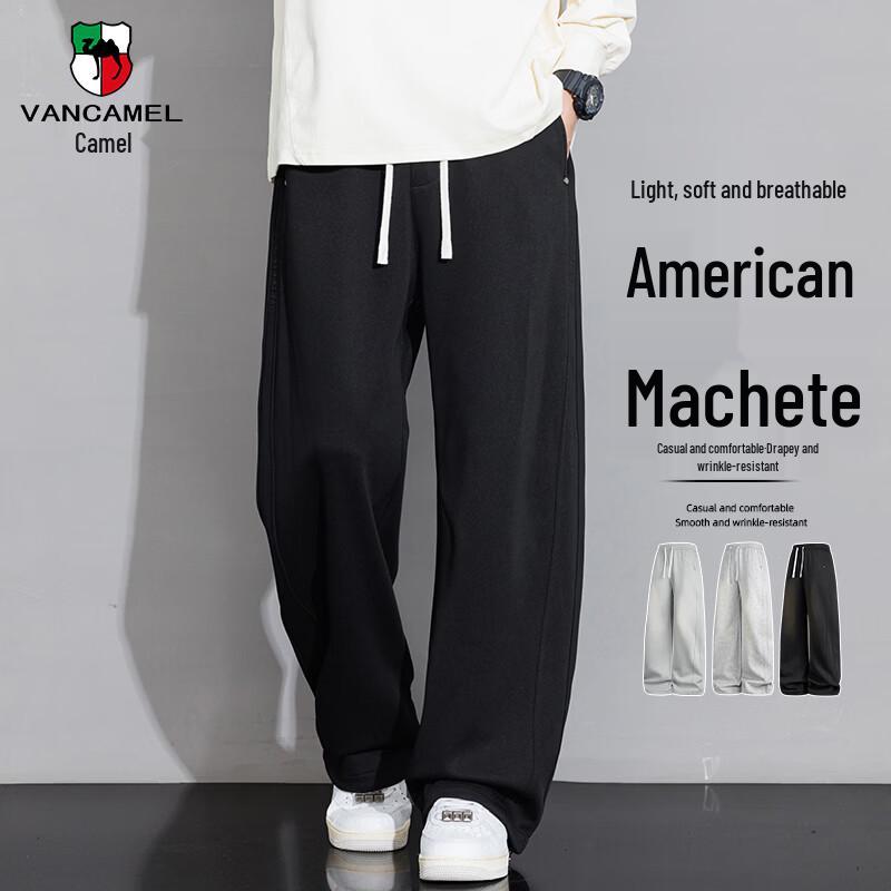 VANCAMEL Men s Heavyweight Warm Loose Straight-Leg Sweatpants 4XL