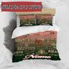 3pcs Duvet Cover Set (1*Duvet Cover + 2*Pillowcase, Without Core), Custom Name Alpha Kappa Alpha Pattern Bedding Set, Home Bedroom Decor Gift