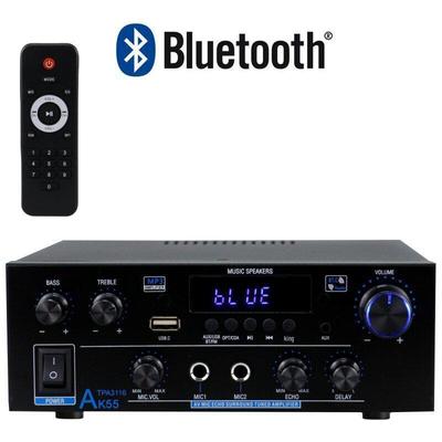 2024 AK-55 USB'li İki Kanallı Bluetooth Dijital Amplifikatör
