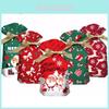 Eco-friendly Christmas Apple Gift Bags With Ribbon Drawstring And Bunny Ears Design