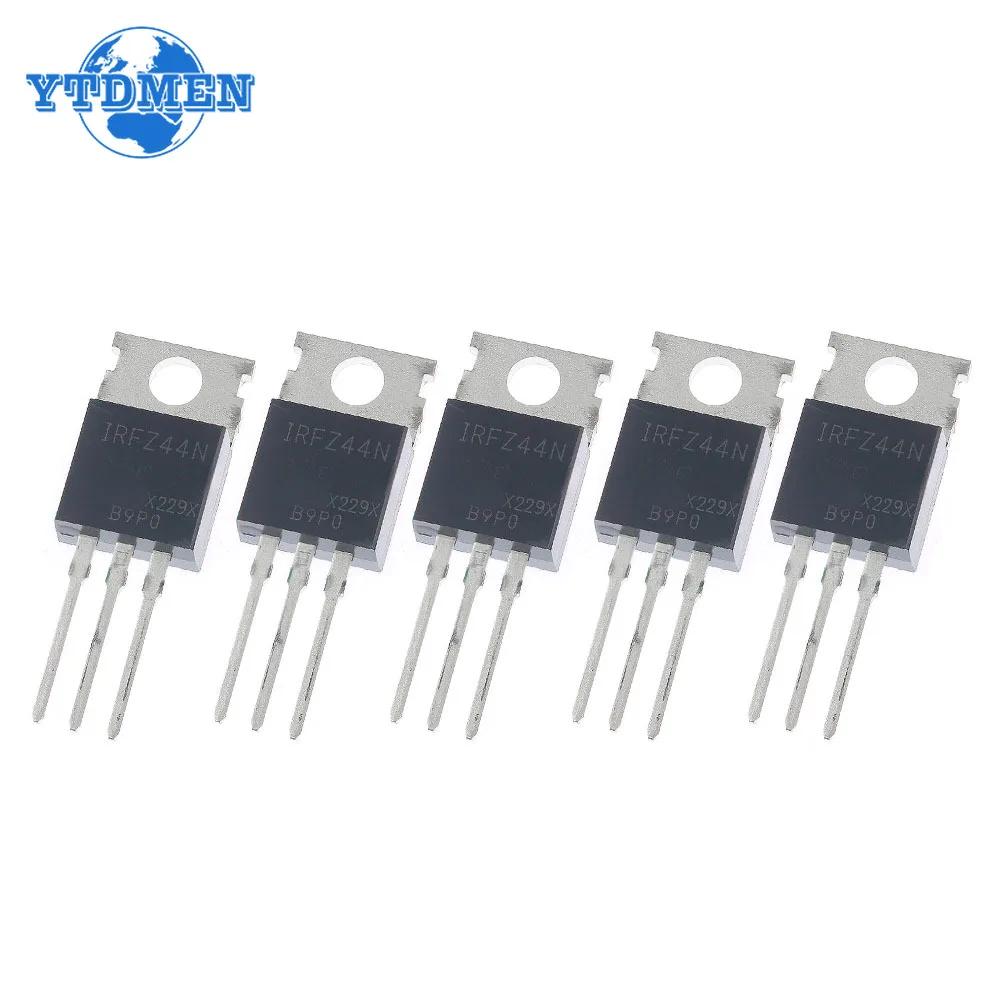 5PCS IRFZ44N Mosfet IRFZ44 N-Channel Power MOSFET Transistor 49A 55V  3-Pin TO-220 Transistors Kit
