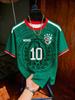 Herren Mexico 10 Print Rundhals Kurzarm T-Shirt Sportliches Jersey Streetwear Grünes Tee Sommer Mode Oberteile