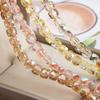 75-120pcs Glass Square Bead Crystal Rondelle Austria Faceted Loose Spacer Round Beads for Jewelry Making DIY Necklaces Bracelet