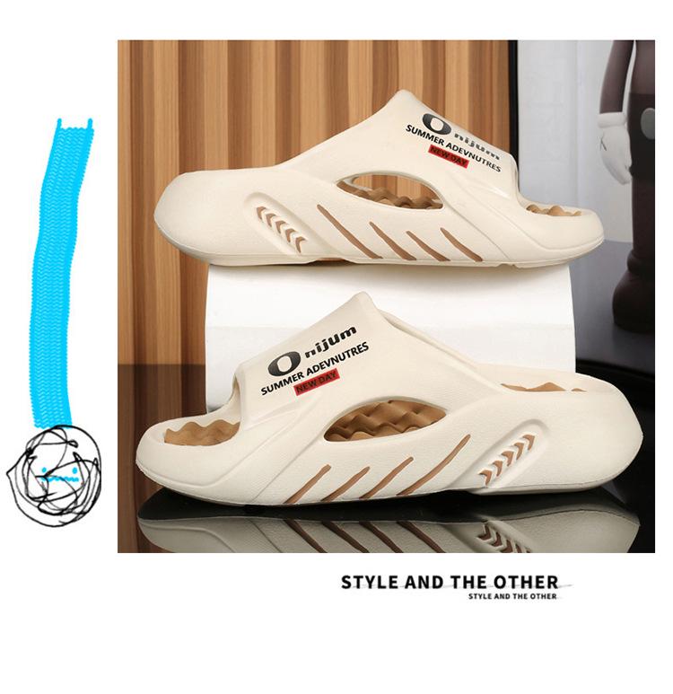 Men's Dual-Use Summer Sports Sandals, Casual Massage Beach Slippers