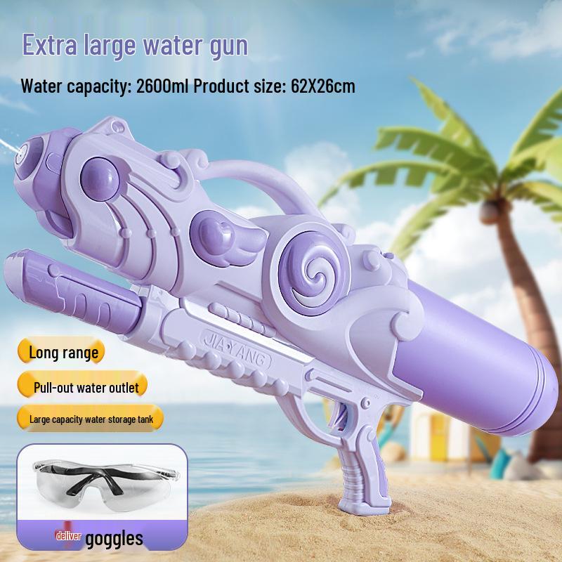 Extra Large High-Pressure Water Gun for Kids - Pull-Type, Large Capacity, Perfect for Water Fights