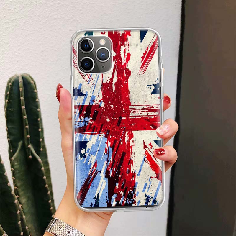 London United Kingdom England Flag For iPhone 17 Air 16 15 14 Plus 13 Mini 12 11 Pro Max Phone Case 16E 7 Print 8 SE Fundas Cove