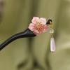 "Auspicious Lotus Cloud Sandalwood Hairpin: Ancient Chinese Style Hanfu Headdress for Women"