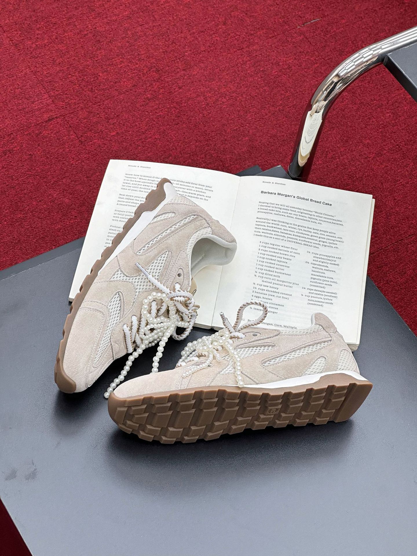 

Retro casual shoes mesh leather German training shoes women s 2025 spring new breathable pearl casual fashion Forrest Gump shoes 35