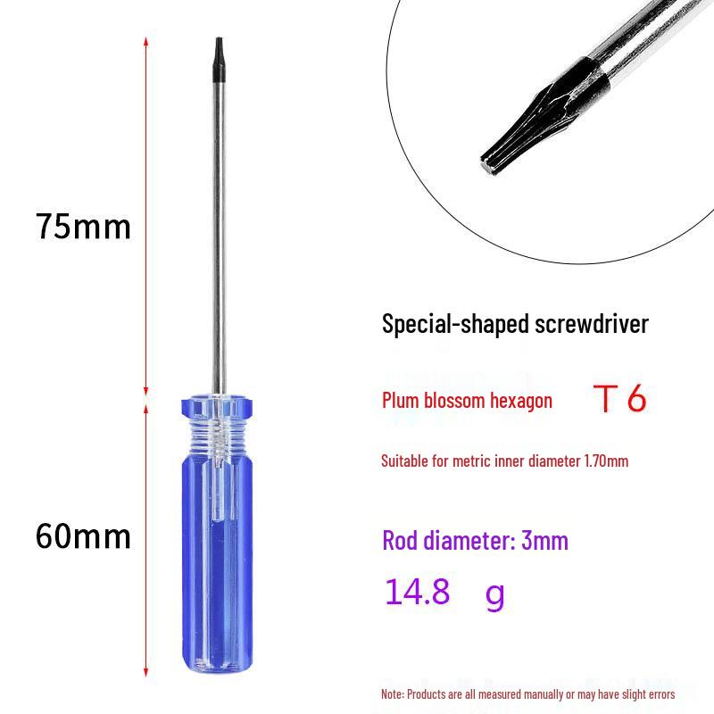 Hexagonal Plum Blossom Screwdriver Set (T6-T40) - Magnetic, Special-Shaped for Repair