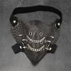 Leather Spikes Mask Gothic Punk Rivet Biker Motorcycle Mask Anti-Dust Sport Masks for Halloween Cosplay Party Adjustable