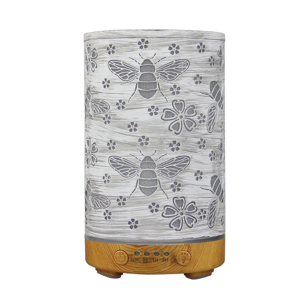 Timing Function Essential Oil Diffuser 100ml Scent Diffuser Hollow Dragonfly Bee Ultrasonic Air Humidifier Iron Aroma Diffuser