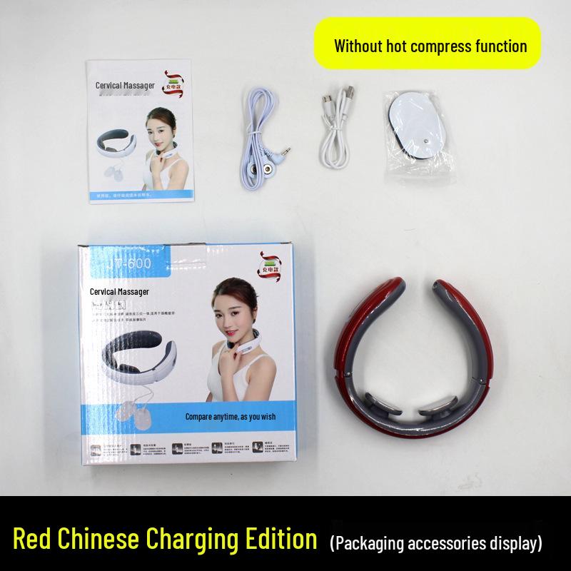 Multifunctional 4-Head Neck and Cervical Spine Heating Massage Instrument