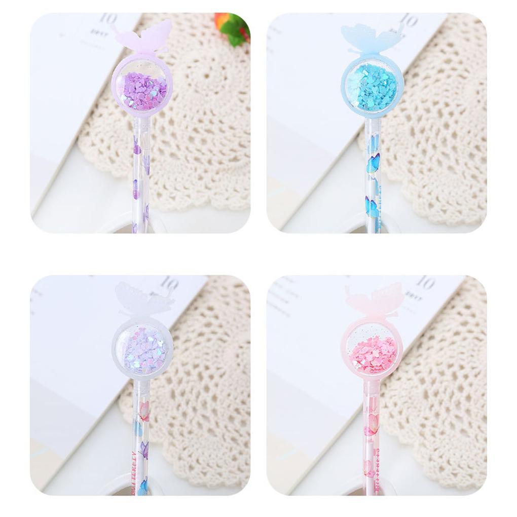 Cute Sequin Neutral Gel Pen 0.5mm Sign Tool Student Office Stationery for Wedding Bridesmaid Birthday Guest Gifts