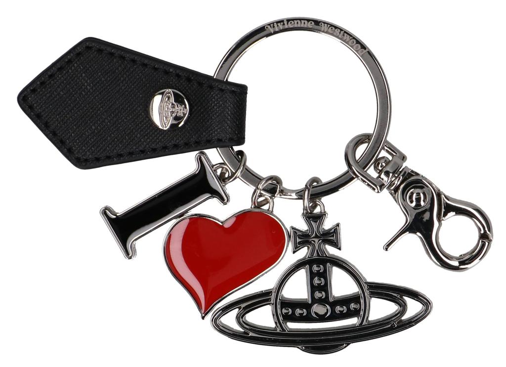 Vivienne Westwood SAFFIANO PLAIN Key Ring 8203011EU S0021 N401 BLACK [Used]