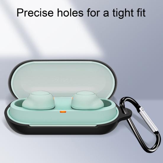 Earphone Case Portable Soft Silicone Wireless Bluetooth-compatible Earbuds Protective Cover for Sony WF-C500