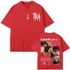 Unisex Women Clothing Fashion Hip Hop T-shirt Rapper Luar La L Poster Graphic T Shirts Music Album L3TRA Double Sided Print T Shirt