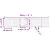 6 Piece Foldable Black Dog Gate 300 cm Poplar Wood