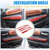 LLKUANG Car Inner Door Armrest Panel Decoration Strip Trim Compatible with Toyota Tundra 2014-2020 Pickup Car Door Protective Panel Cover