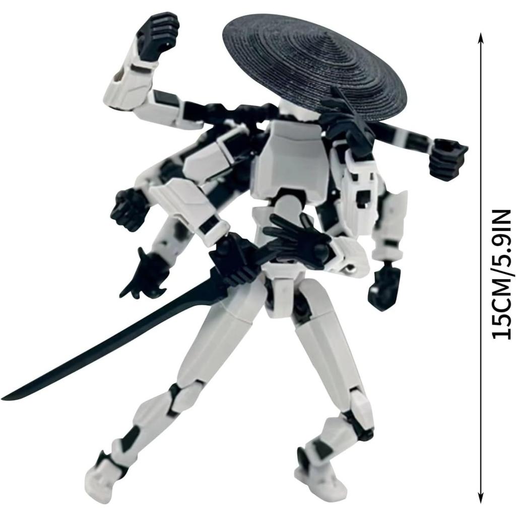 Mythological Figure PVC Model, 3D Printed Multi-Joint Full Body Movable Robot Titan 13, for Stop Motion Animation Adult Desktop Decor