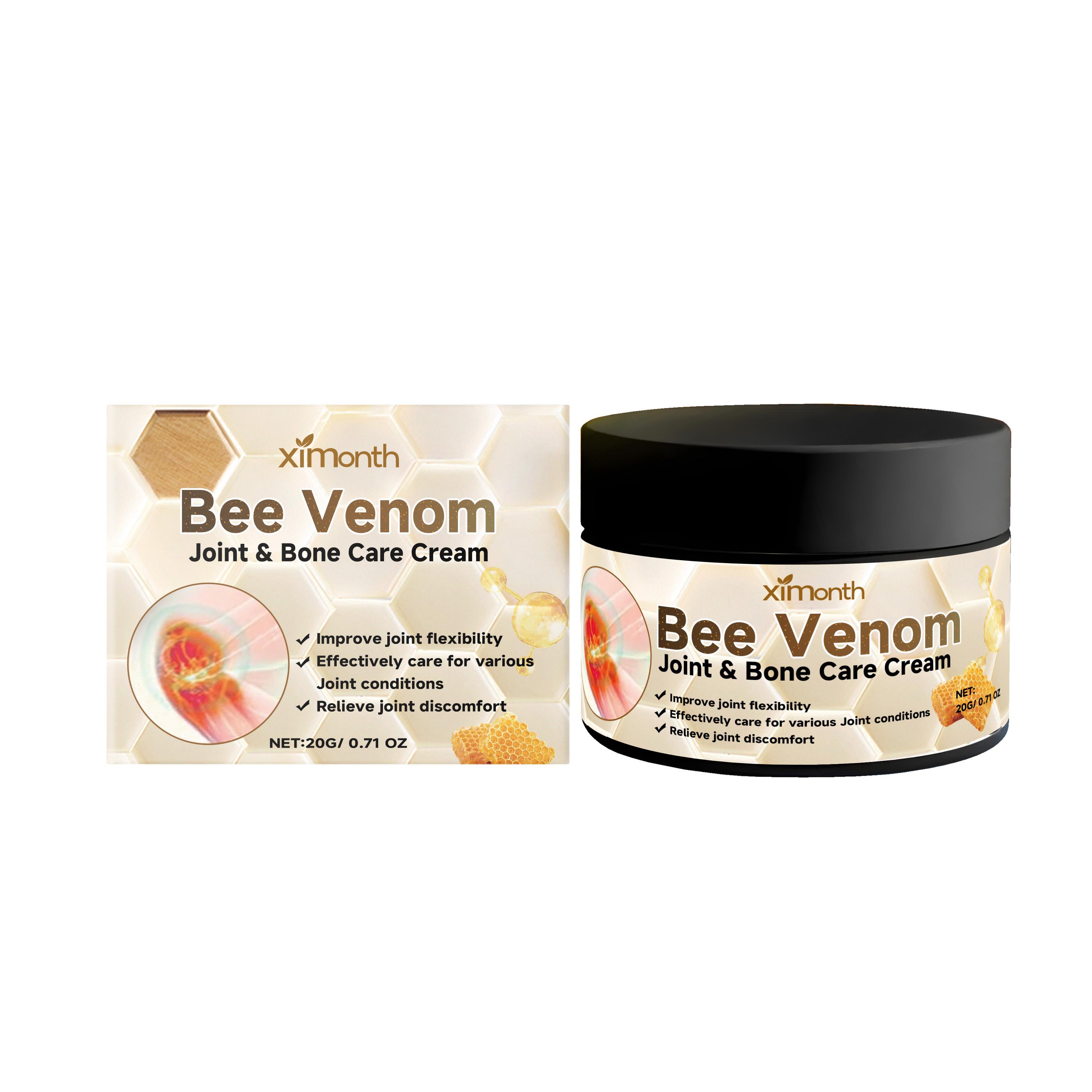 

Ximonth Bee Venom Joint Care Cream Gentle Care Comfort Joint Nourishing Topical Massage Applicator Care Cream