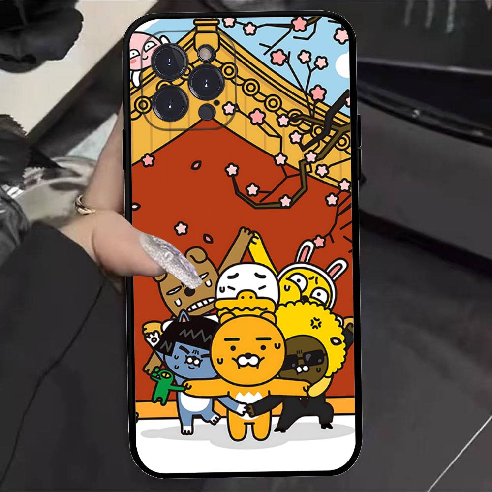 

K-KAKAOS FRIENDS Cartoon Phone Case For IPhone 17 16 15 14 11 12 13 Mini Pro XS Max Plus Funda Shell iPhone 16
