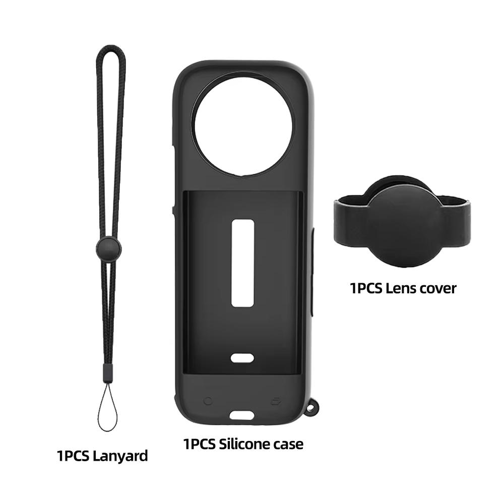 X4 Silicone Case Protective Case Panoramic Camera Case Portable Case For Insta360 X4 Action Camera Accessories