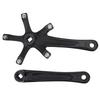 1Pair 170MM Mountain Road Bike Alloy Single Crankset Repair Parts (Black)