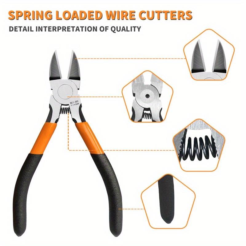 5 inch 6.5 inch Flush Cutter,Cutter for Crafting Electrical Jewelry Making, Precision Wire Cutter, Small Wire Cutter, Ultra Sharp Wire Clippers
