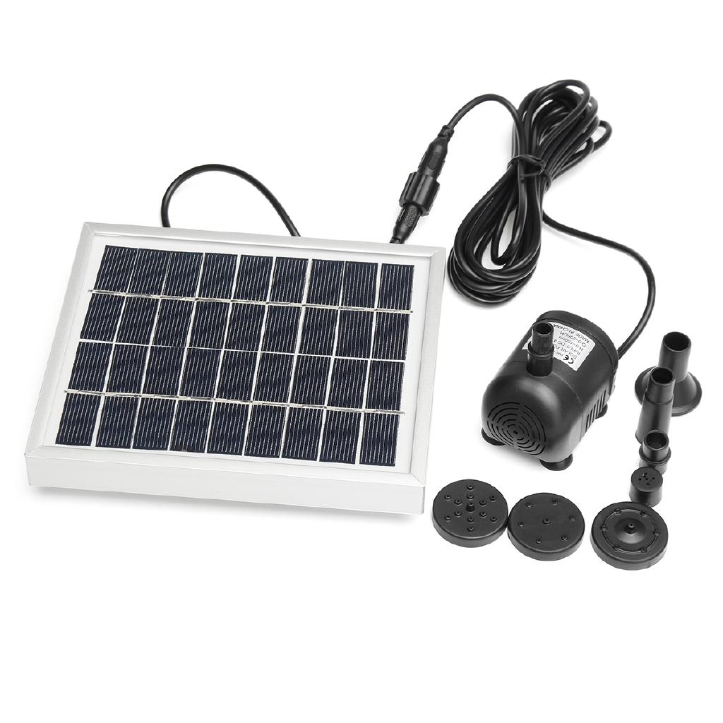 Pannello Solare Pompa Acqua Alimentazione Piscina Sommergibile Fontana Giardino Piante Irrigazione Alimentazione Fontana Stagno Giardino Decorazione Esterna 2W