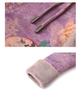 Velvet Plus Ancient Style Print Warm Jacket for Middle-Aged & Elderly Women - Winter Casual Wear