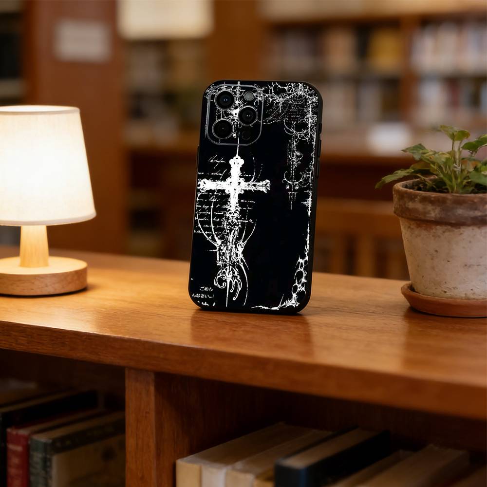

Gothic coquette cybersigilism Phone Case For iPhone 17,16,15,14,13,12,11 Plus,Pro Max,XS,Soft Silicone Black Cover iPhone12