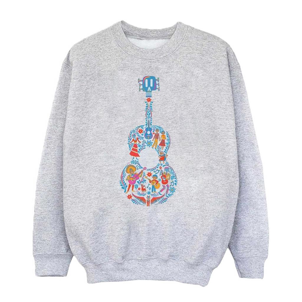 Disney Womens/Ladies Coco Guitar Pattern Sweatshirt
